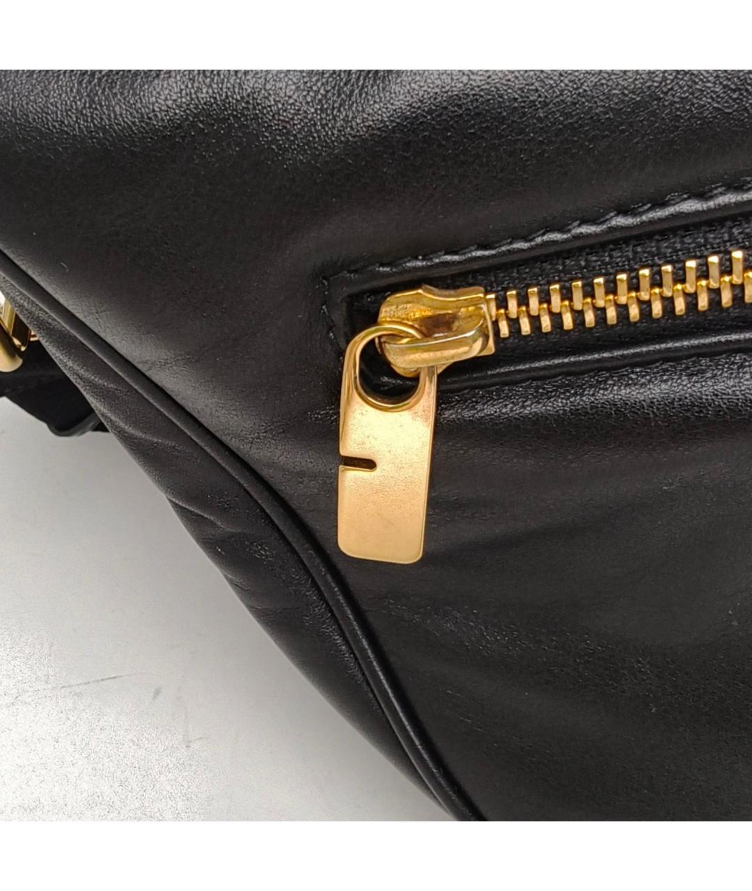 BURBERRY Черная кожаная сумка через плечо, фото 6