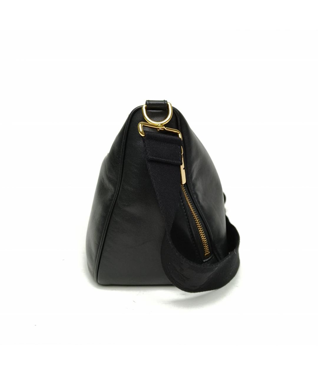 BURBERRY Черная кожаная сумка через плечо, фото 3