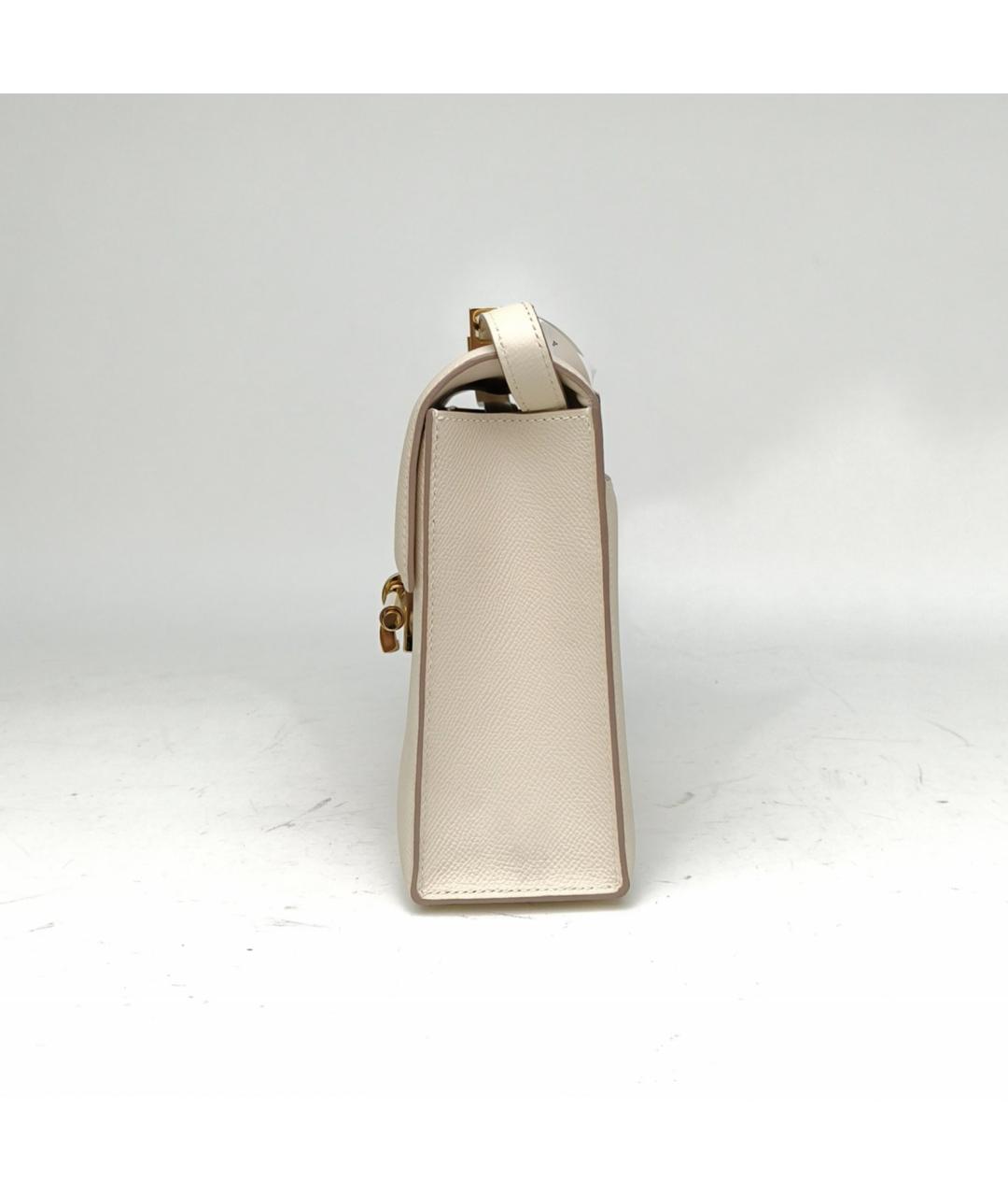 HERMES Бежевая кожаная сумка через плечо, фото 3