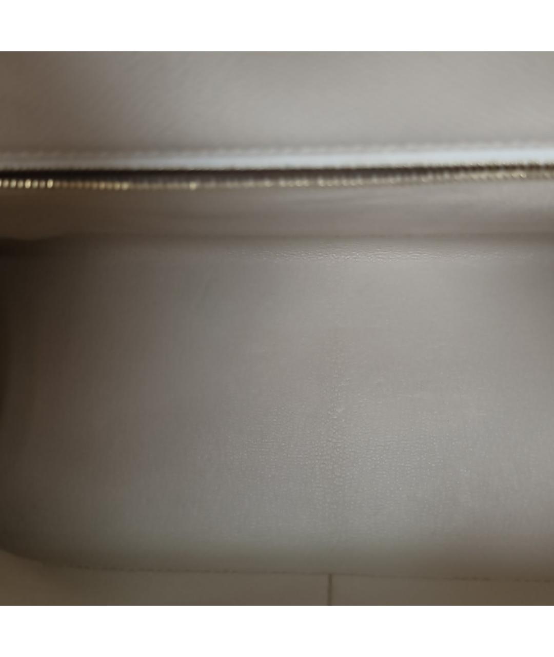 HERMES Бежевая сумка с короткими ручками, фото 7