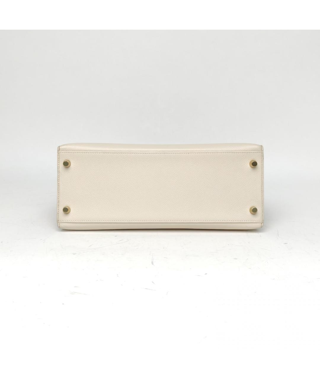 HERMES Бежевая сумка с короткими ручками, фото 6