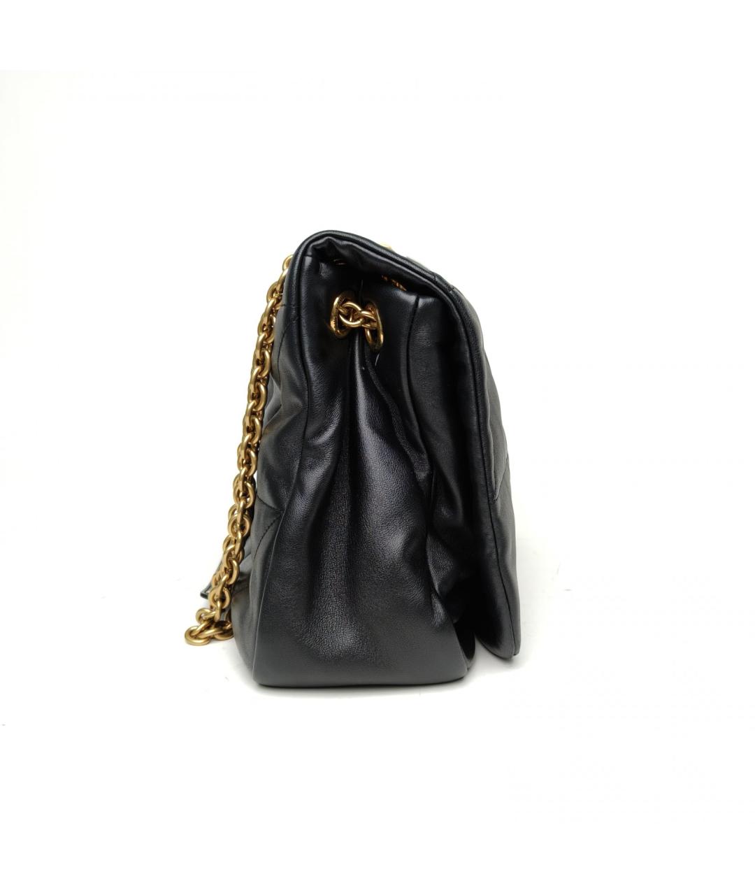 SAINT LAURENT Черная кожаная сумка через плечо, фото 5