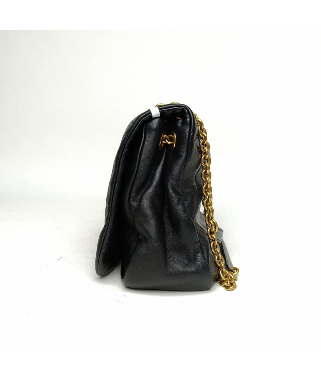 SAINT LAURENT Черная кожаная сумка через плечо, фото 3