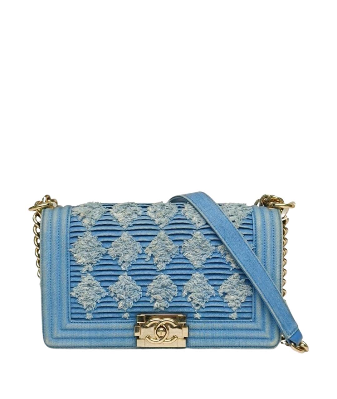 CHANEL Синяя сумка через плечо, фото 1