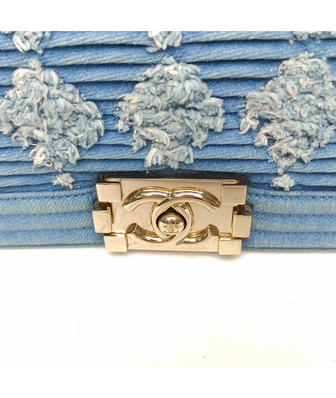 CHANEL Синяя сумка через плечо, фото 6