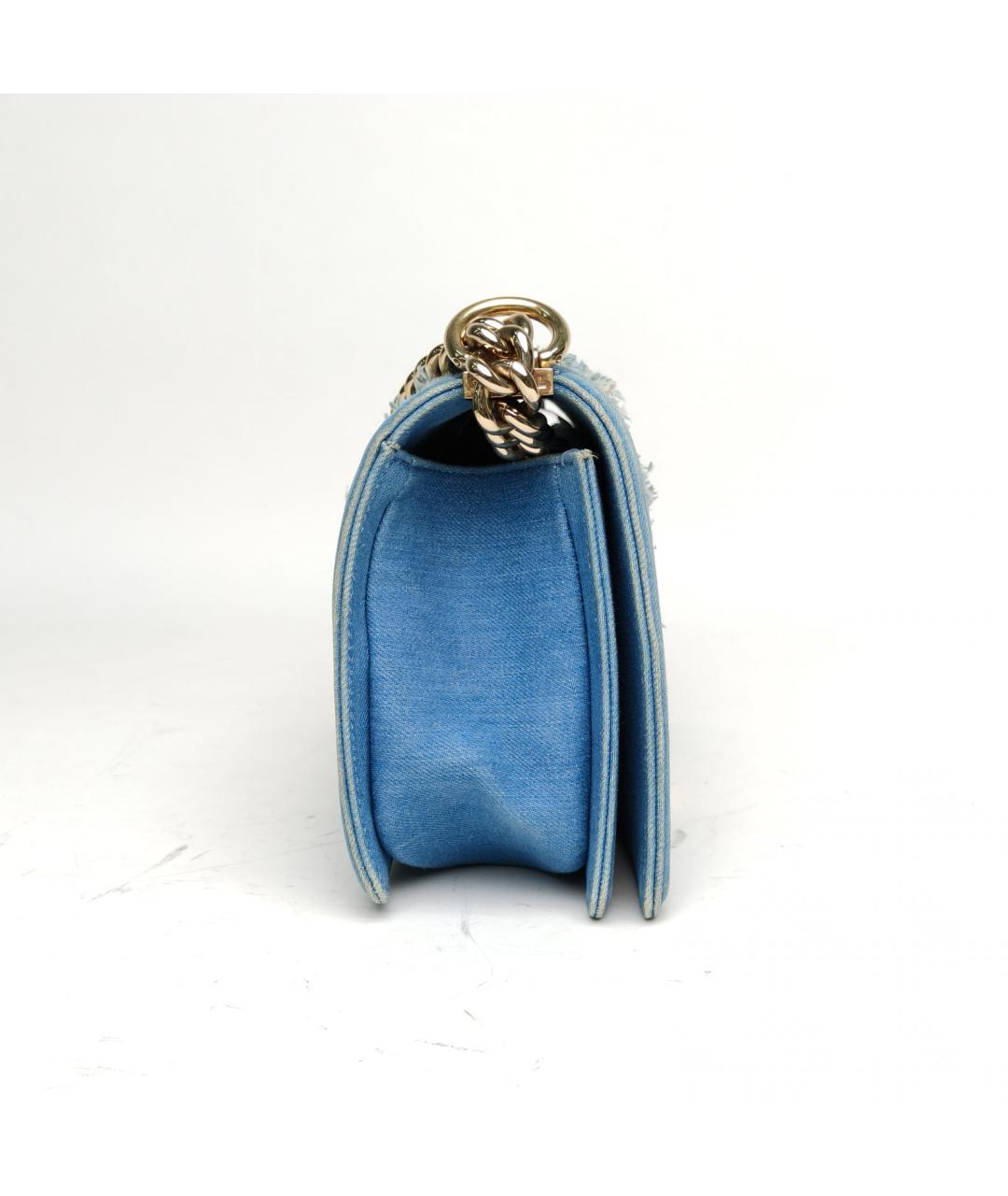 CHANEL Синяя сумка через плечо, фото 4