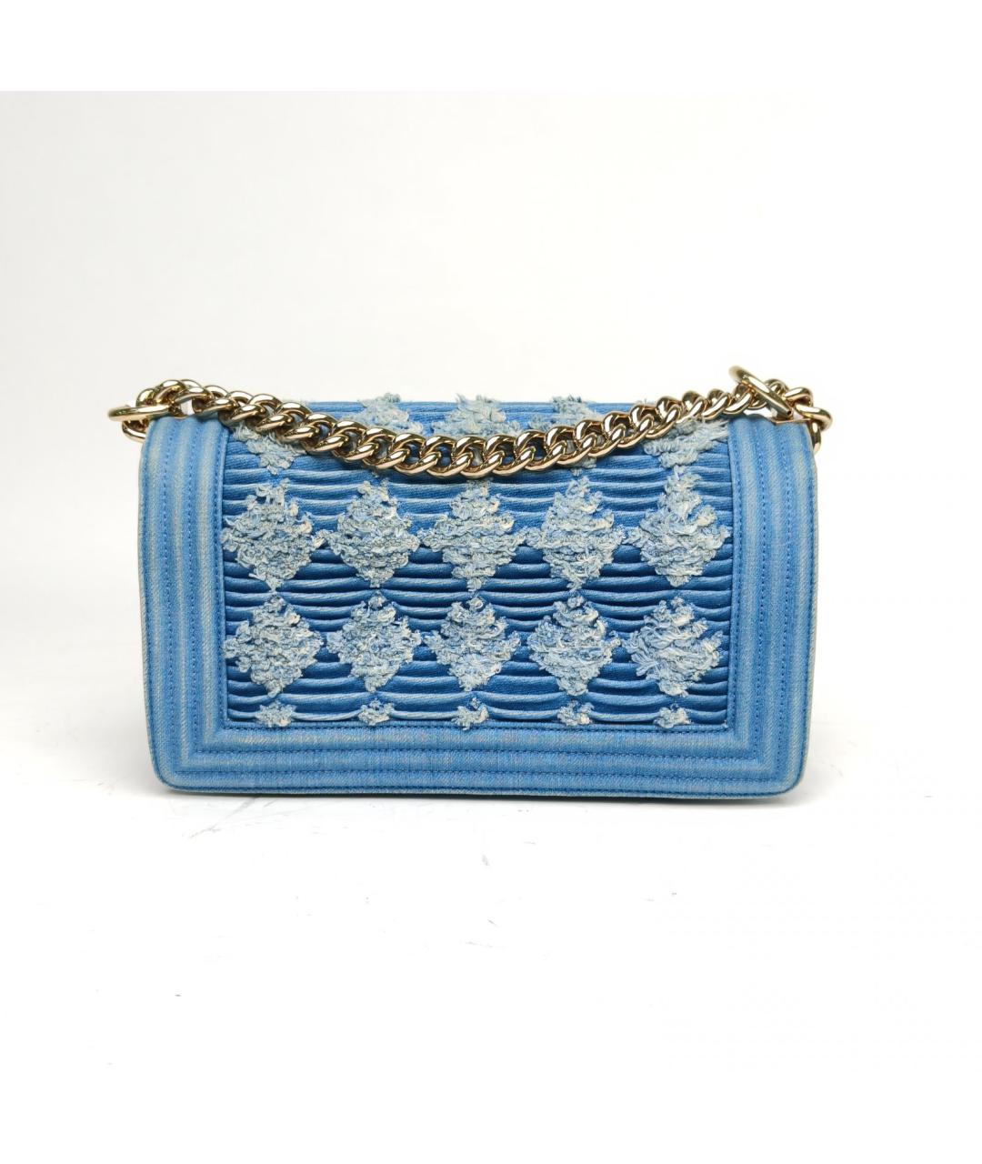 CHANEL Синяя сумка через плечо, фото 3