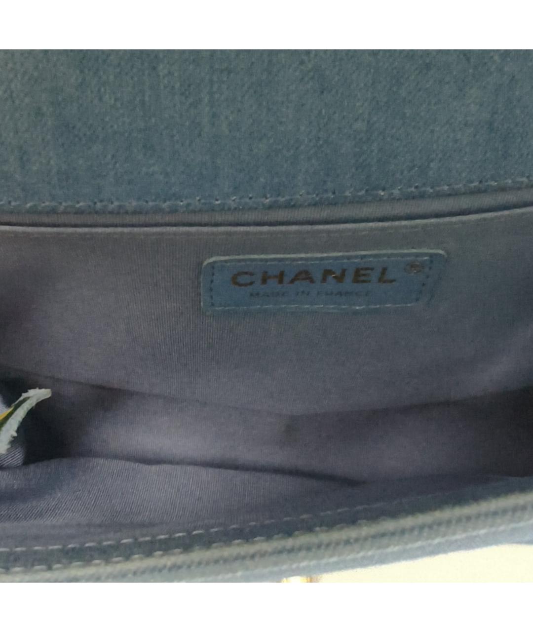 CHANEL Синяя сумка через плечо, фото 7