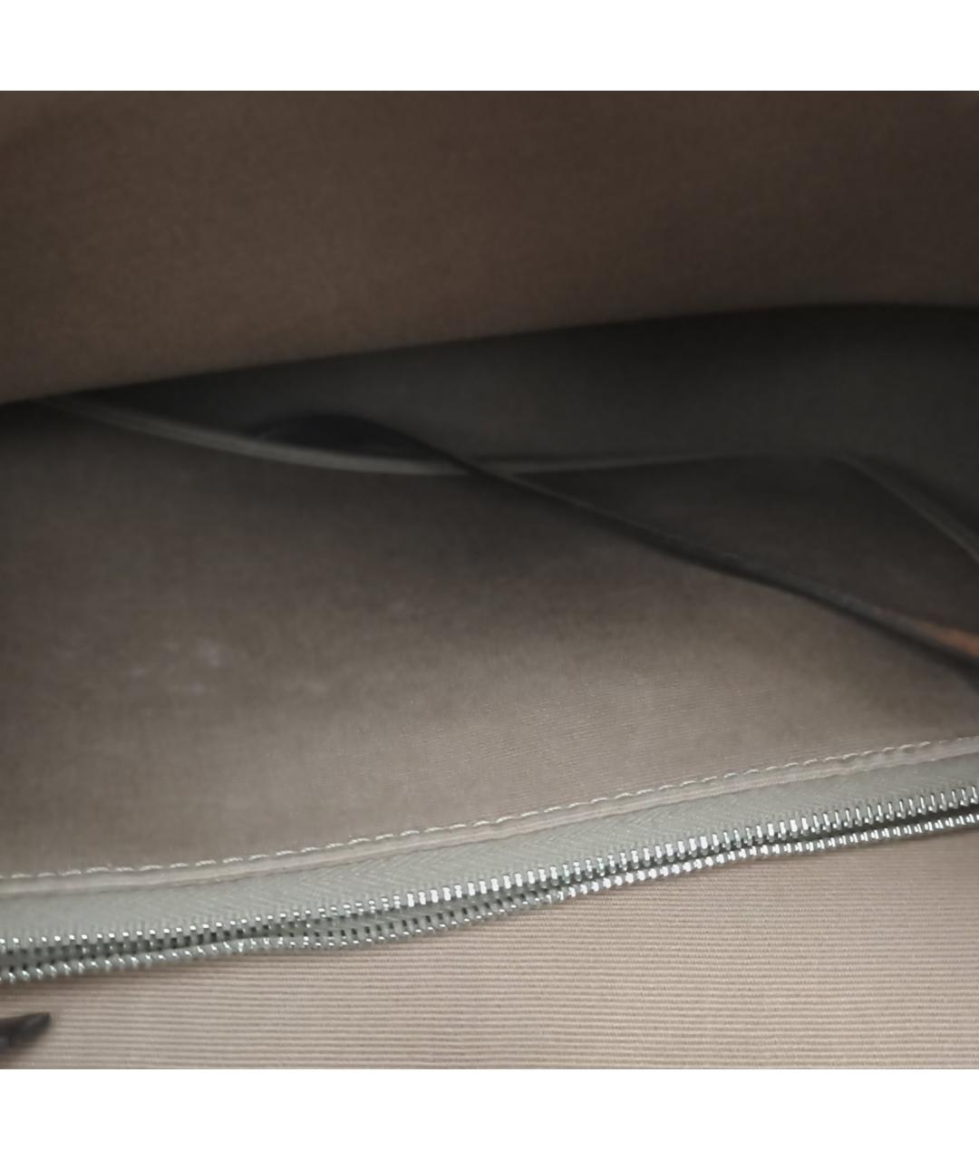 HERMES Бежевая тканевая сумка с короткими ручками, фото 7