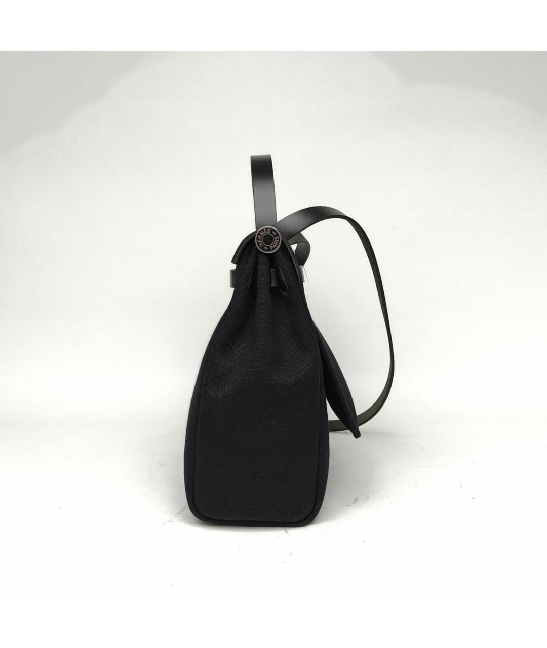 HERMES Черная тканевая сумка через плечо, фото 3