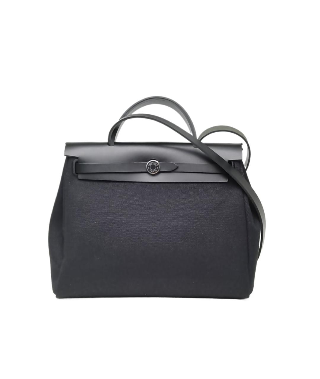 HERMES Черная тканевая сумка через плечо, фото 1