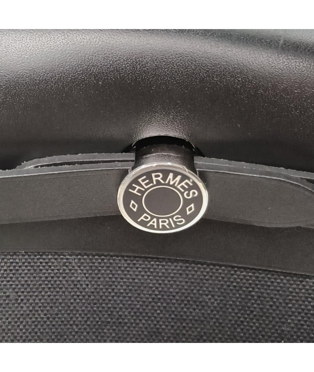 HERMES Черная тканевая сумка через плечо, фото 6