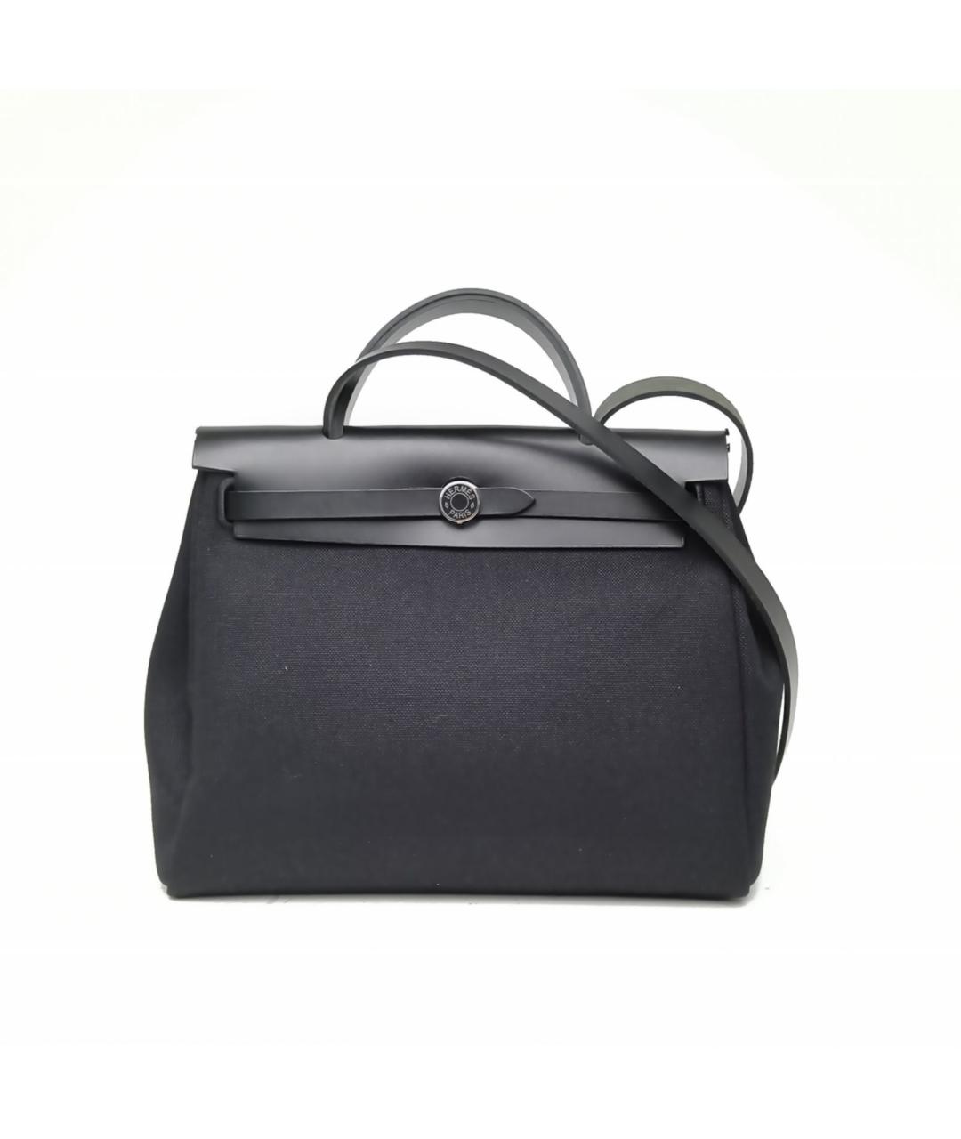 HERMES Черная тканевая сумка через плечо, фото 2