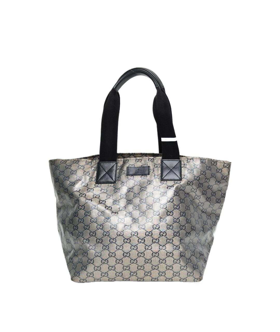 GUCCI Серебряная сумка тоут, фото 1