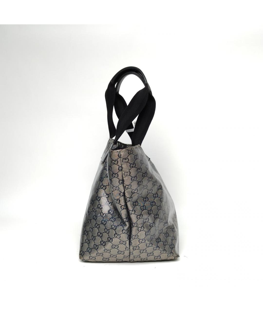 GUCCI Серебряная сумка тоут, фото 4