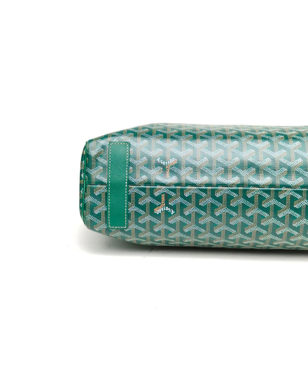 GOYARD Зеленая сумка тоут, фото 7