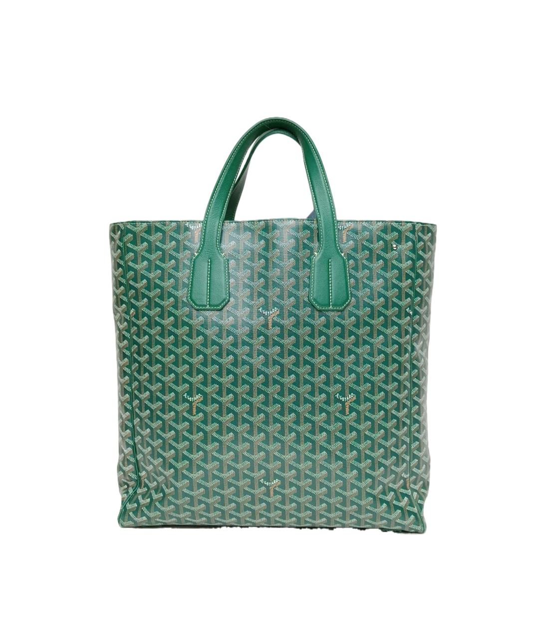 GOYARD Зеленая сумка тоут, фото 1
