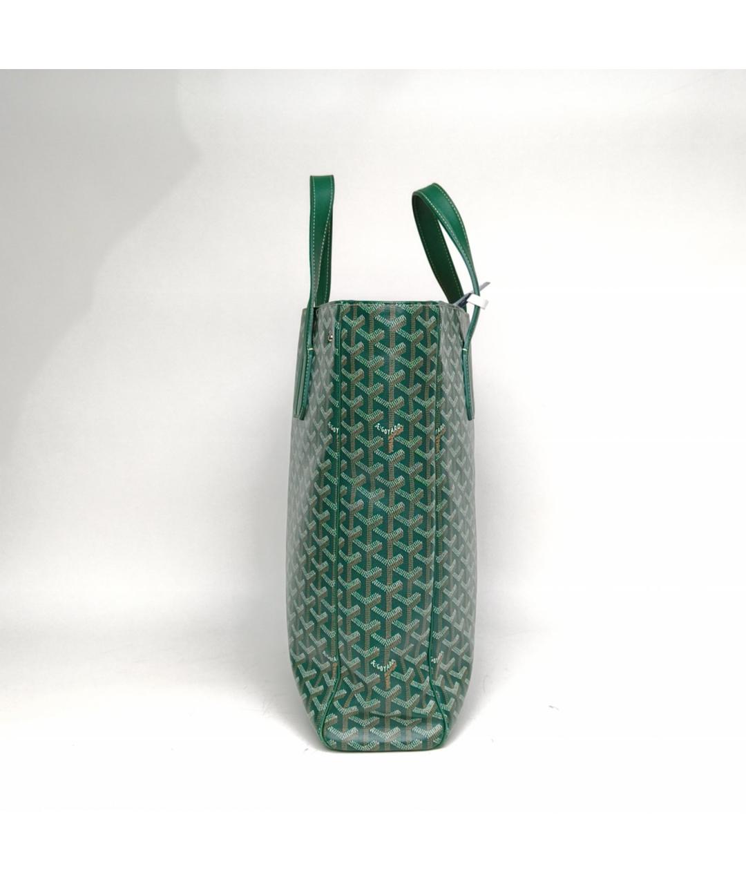 GOYARD Зеленая сумка тоут, фото 3