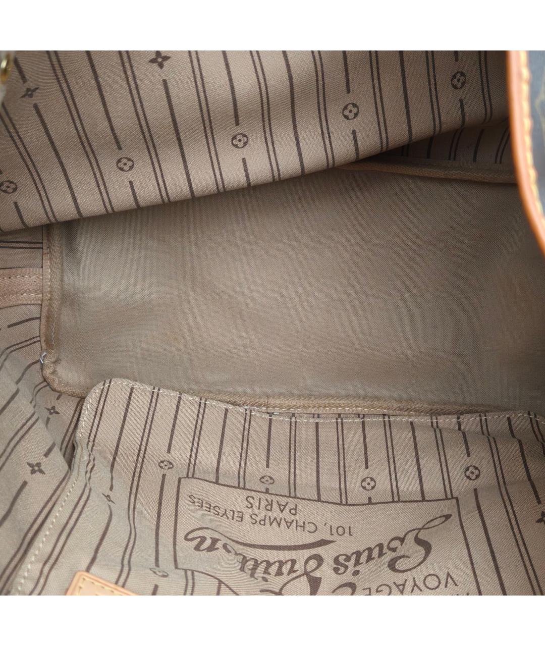 LOUIS VUITTON Коричневая сумка тоут, фото 7