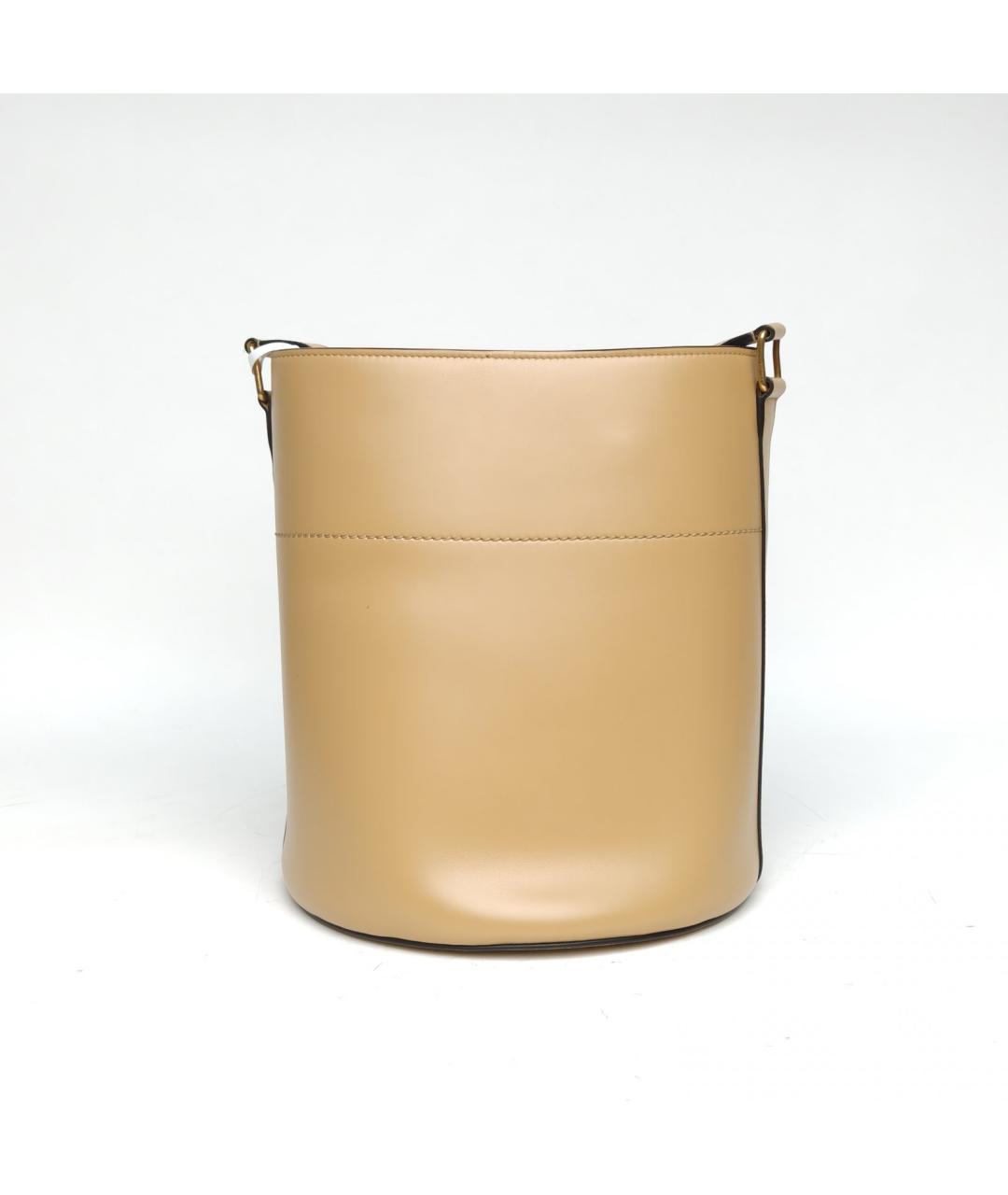 CELINE Бежевая кожаная сумка через плечо, фото 4