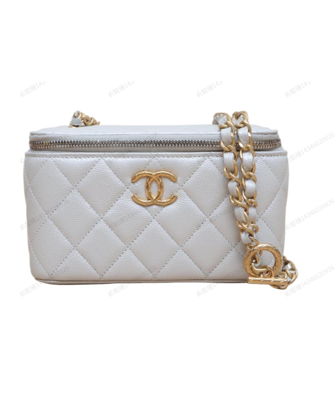 CHANEL Серебряная кожаная сумка через плечо, фото 9