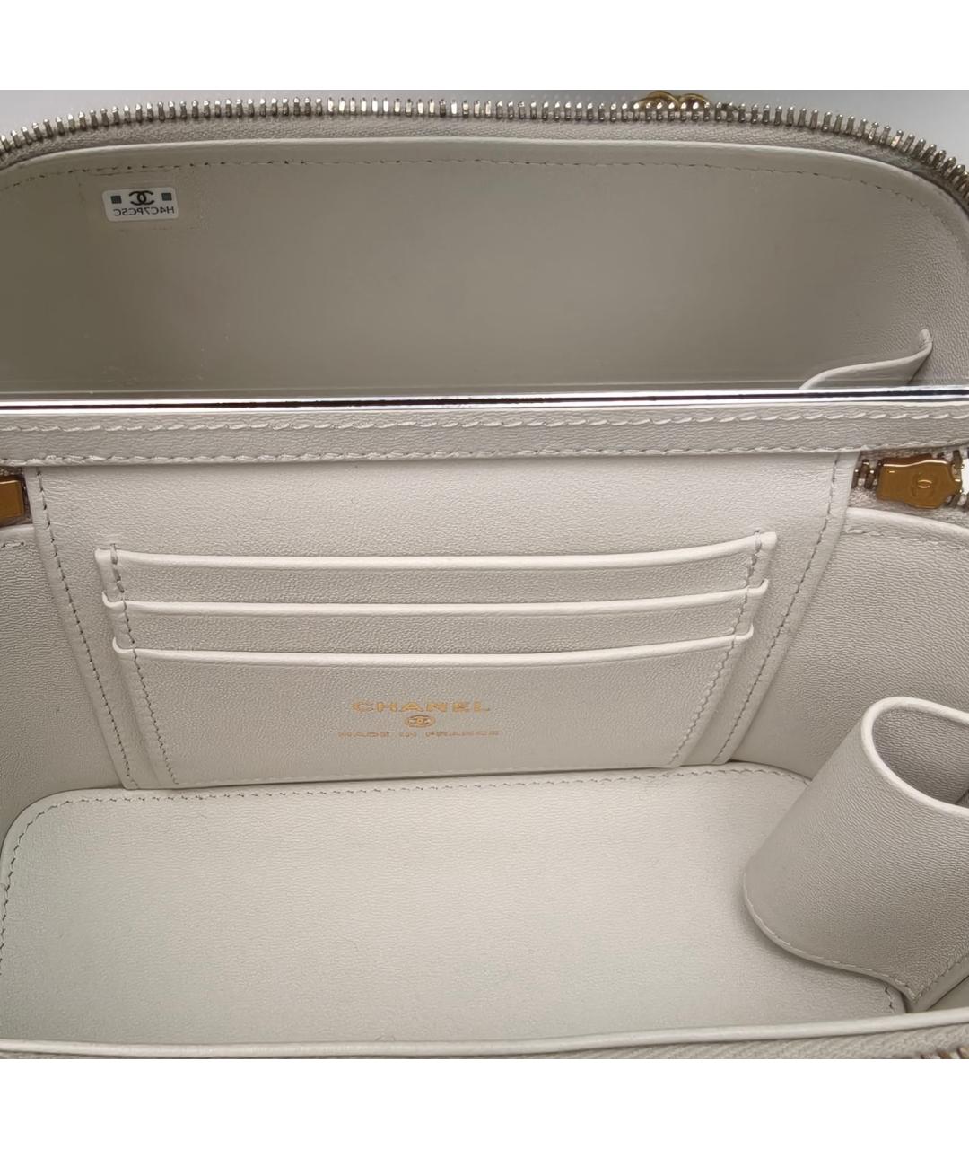 CHANEL Серебряная кожаная сумка через плечо, фото 7