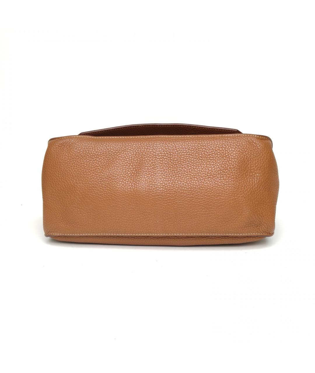 HERMES Коричневая кожаная сумка через плечо, фото 6