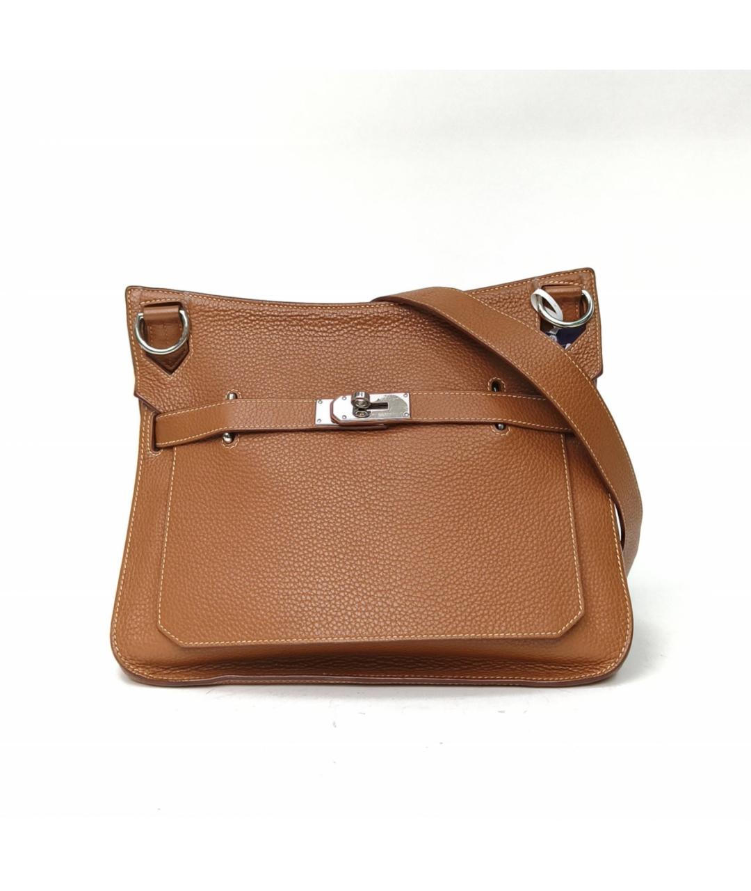 HERMES Коричневая кожаная сумка через плечо, фото 2