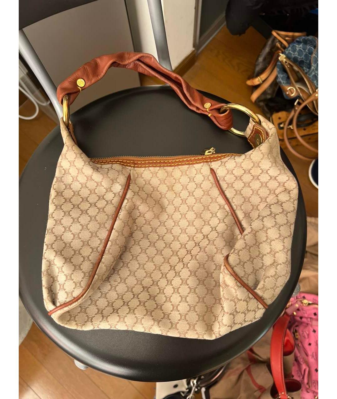 CELINE Бежевая сумка через плечо, фото 7