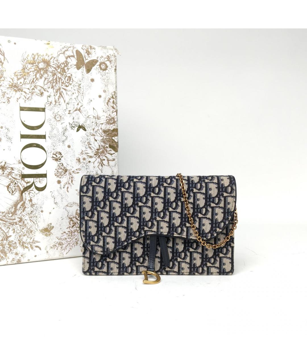 CHRISTIAN DIOR Синяя сумка через плечо, фото 9