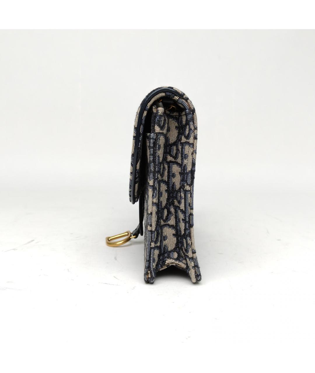 CHRISTIAN DIOR Синяя сумка через плечо, фото 3