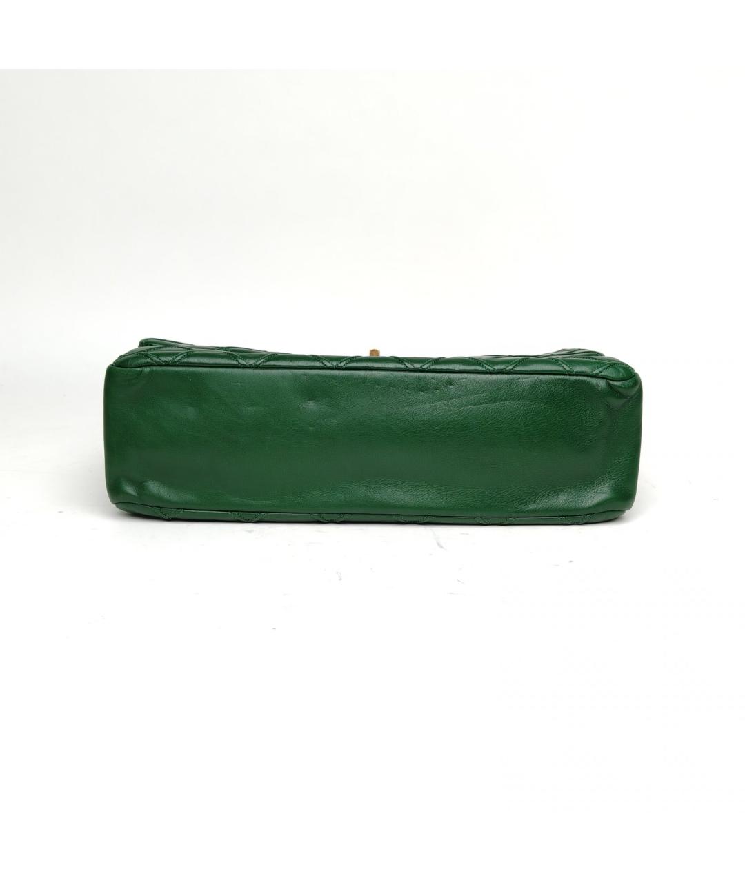 CHANEL Зеленая кожаная сумка через плечо, фото 6