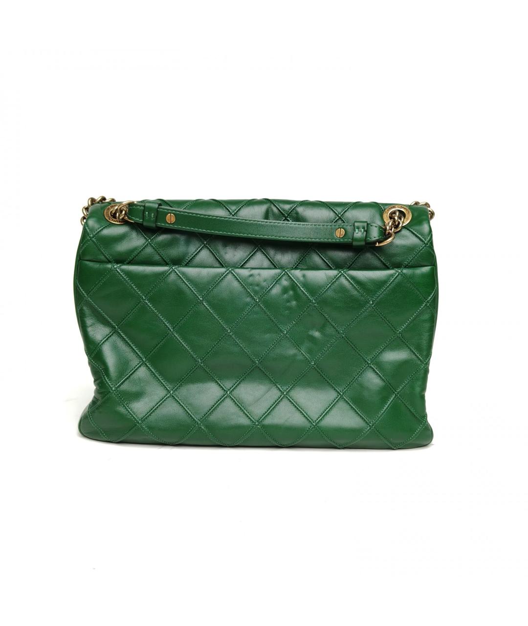 CHANEL Зеленая кожаная сумка через плечо, фото 4