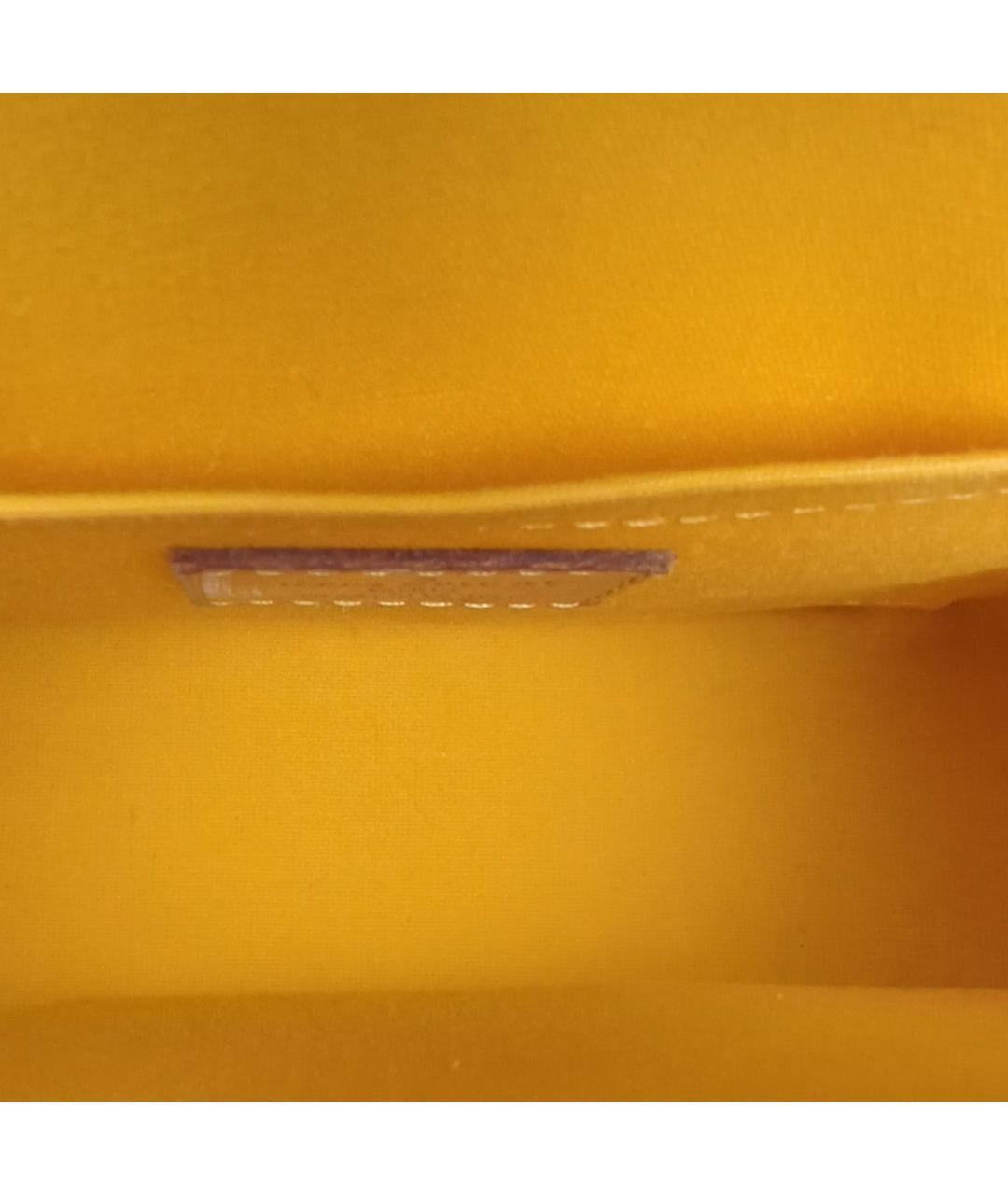 LOUIS VUITTON Оранжевая сумка через плечо из лакированной кожи, фото 4