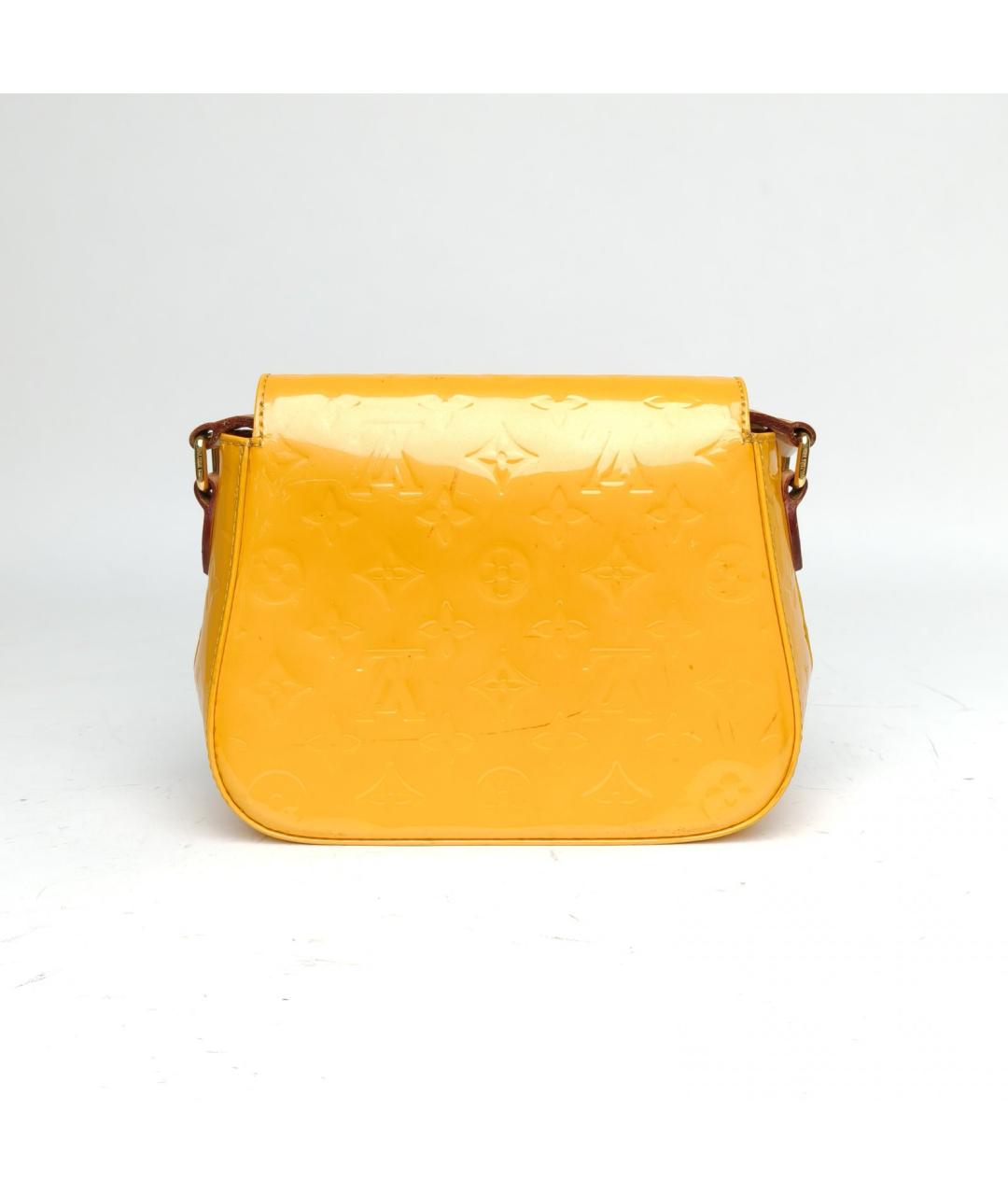 LOUIS VUITTON Оранжевая сумка через плечо из лакированной кожи, фото 8