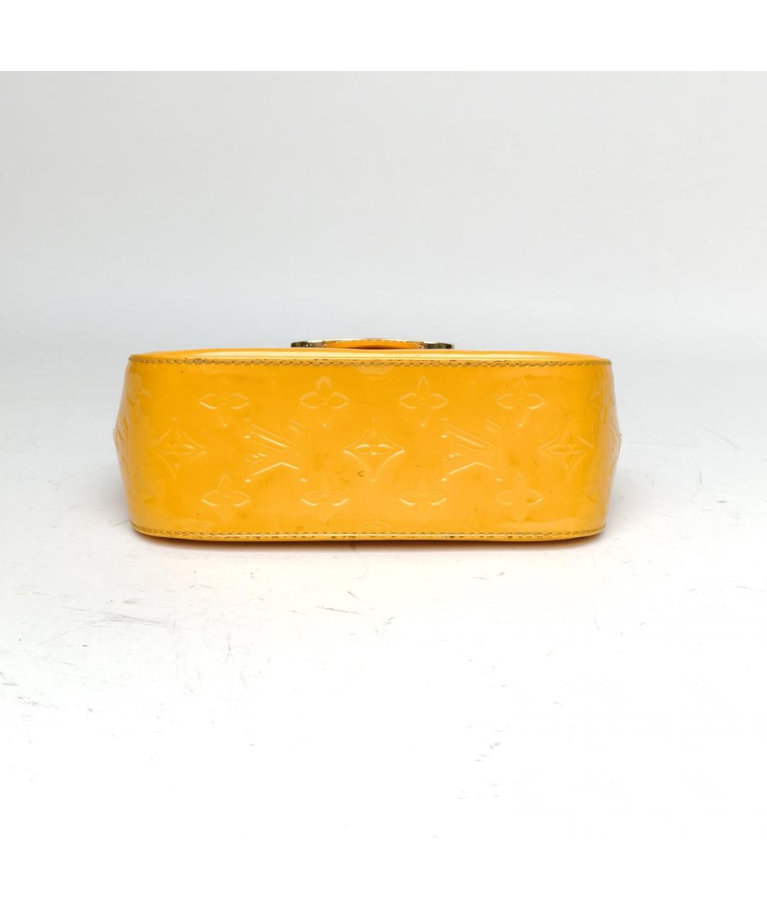 LOUIS VUITTON Оранжевая сумка через плечо из лакированной кожи, фото 2