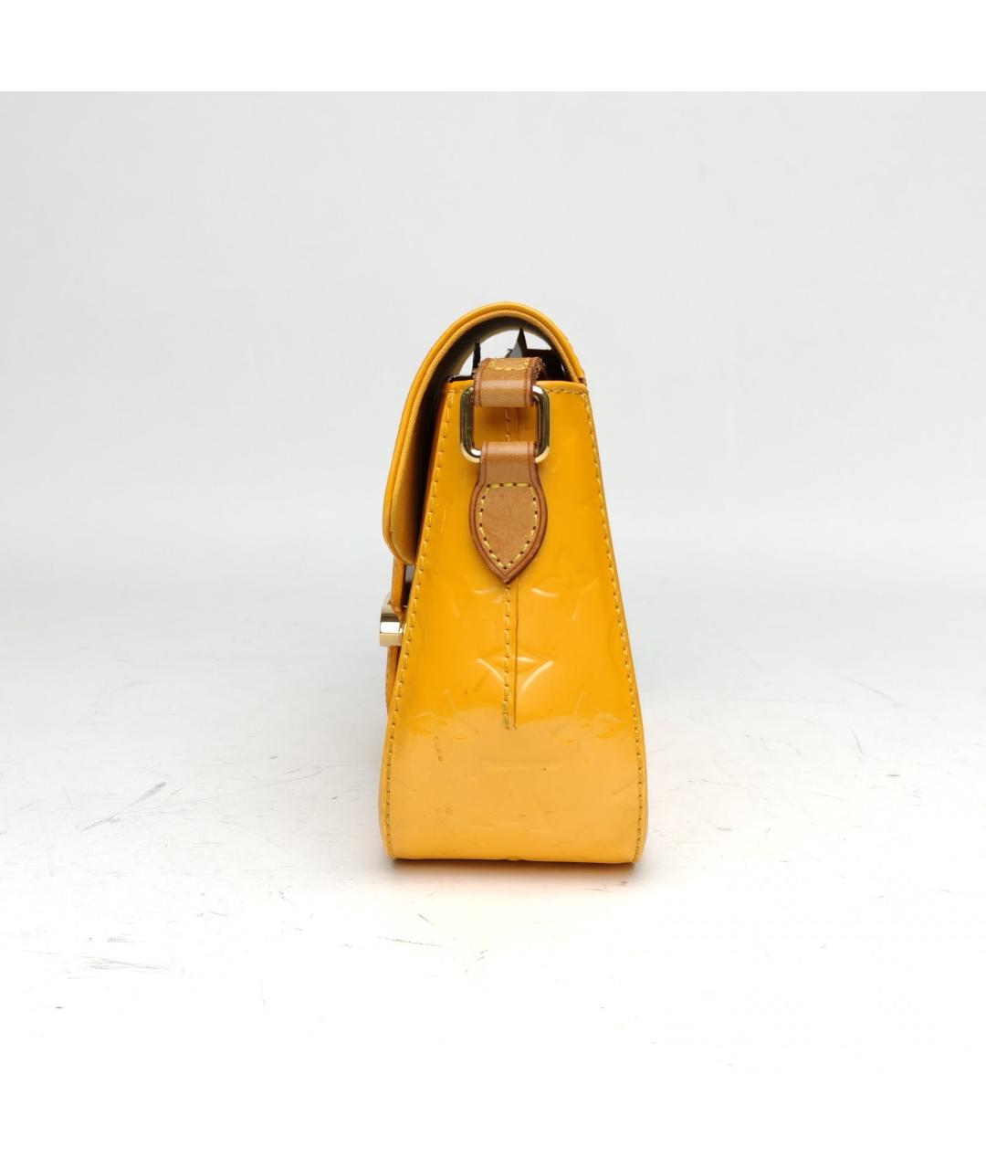 LOUIS VUITTON Оранжевая сумка через плечо из лакированной кожи, фото 7