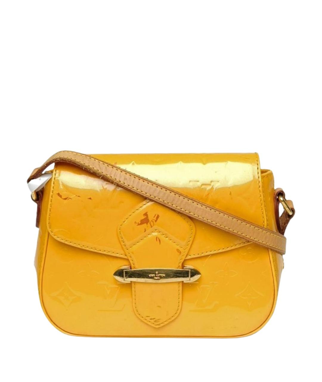 LOUIS VUITTON Оранжевая сумка через плечо из лакированной кожи, фото 1