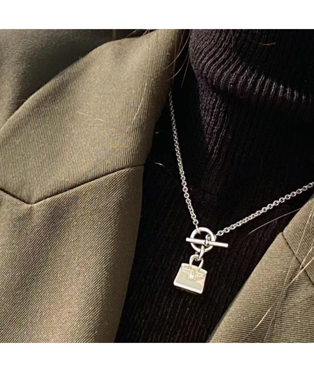HERMES Серебряное колье, фото 6