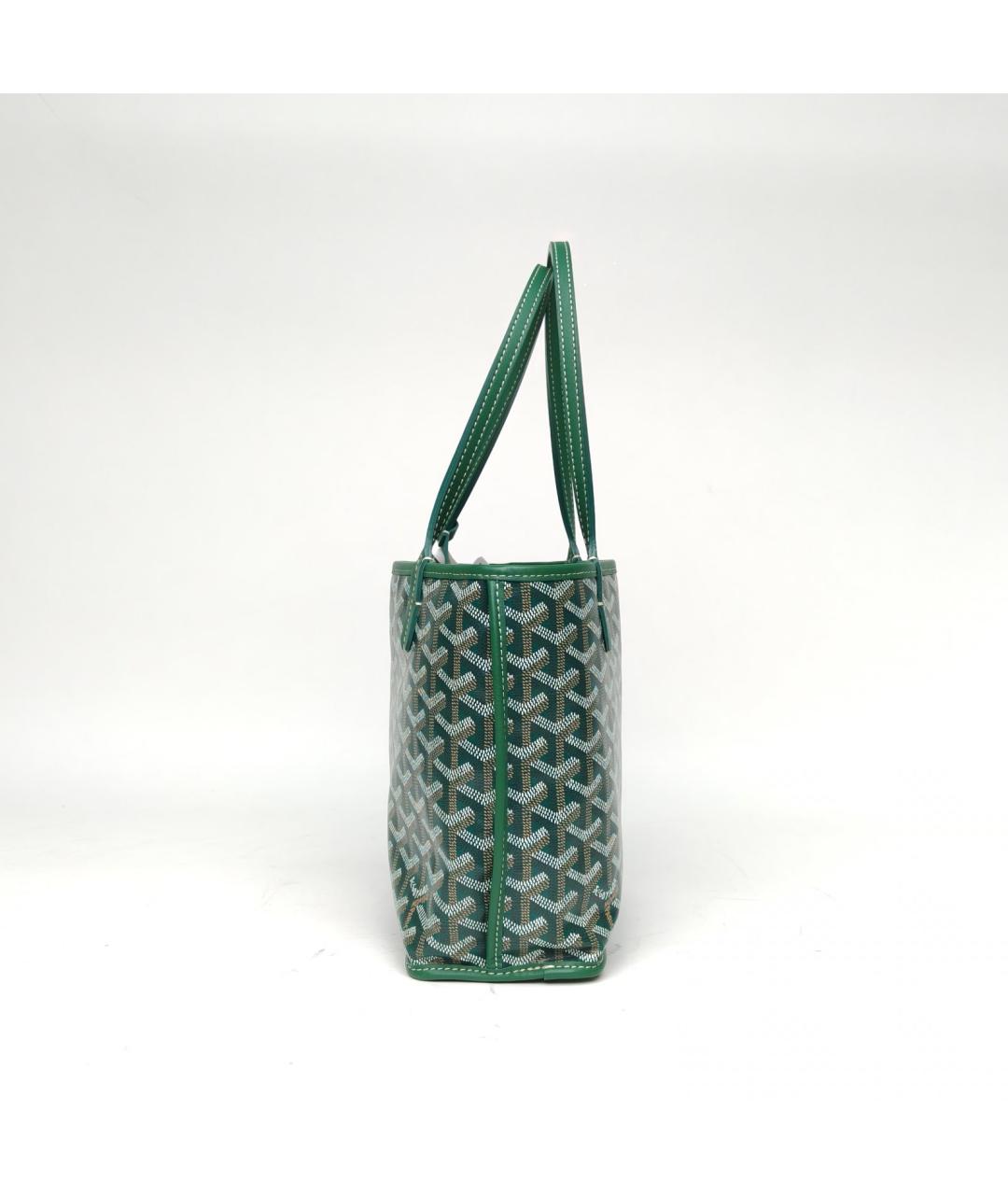 GOYARD Зеленая сумка с короткими ручками, фото 5