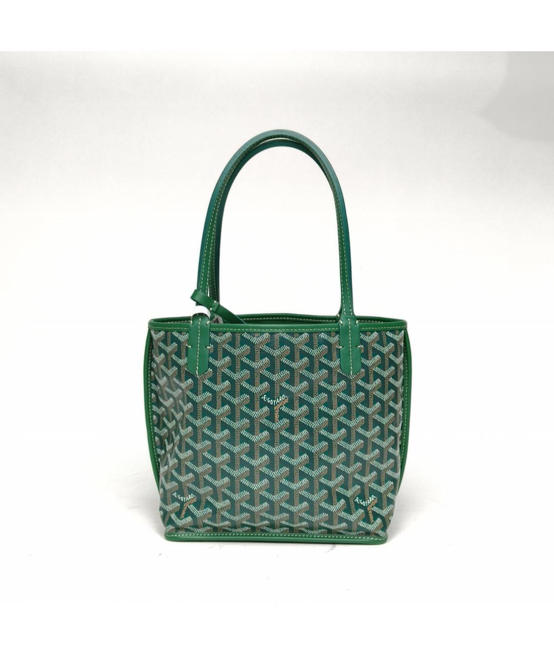 GOYARD Зеленая сумка с короткими ручками, фото 4
