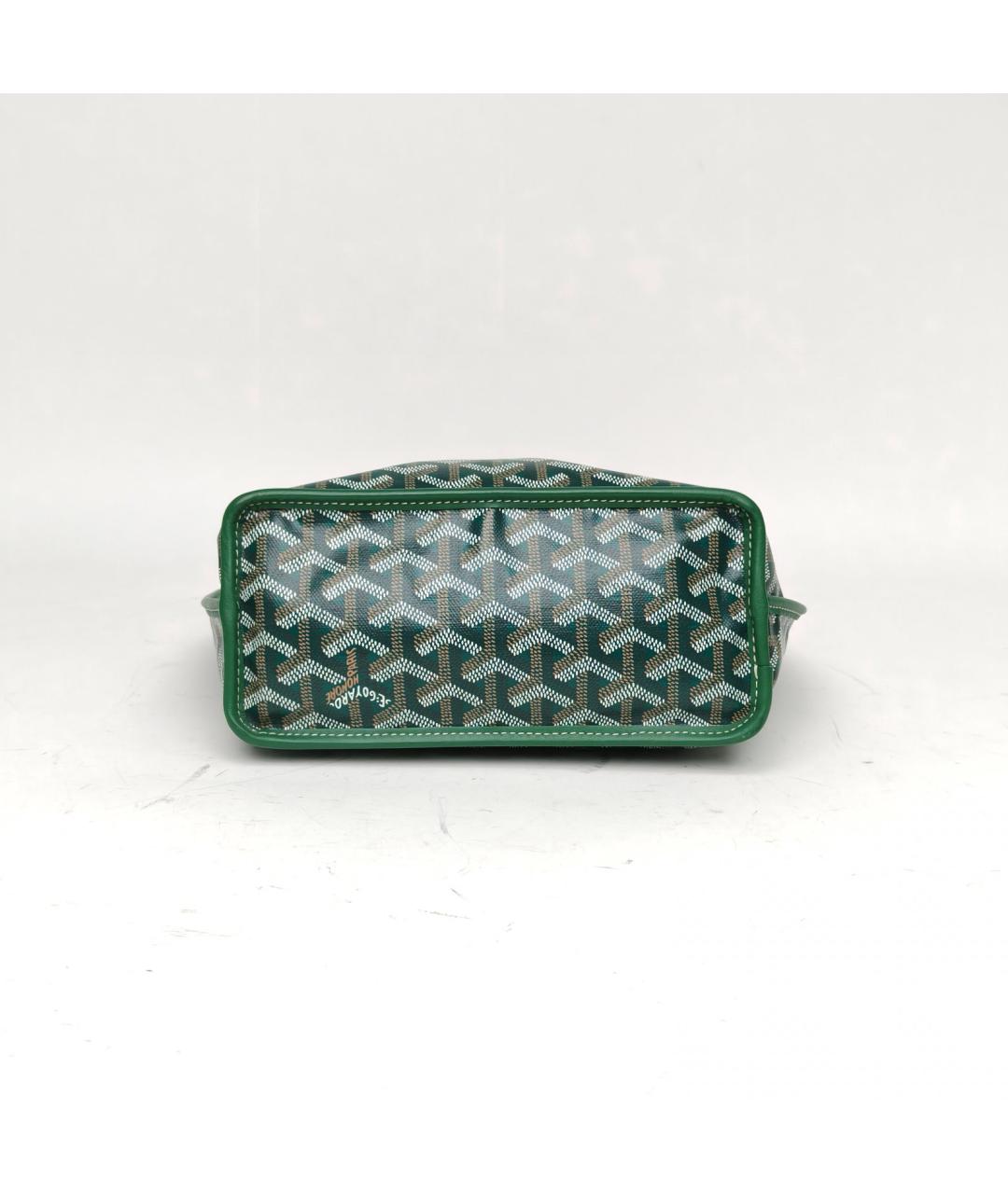 GOYARD Зеленая сумка с короткими ручками, фото 6