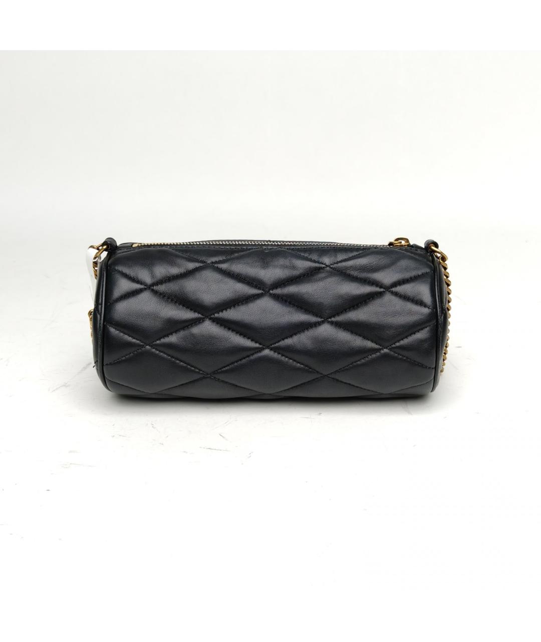 SAINT LAURENT Черная кожаная сумка через плечо, фото 7