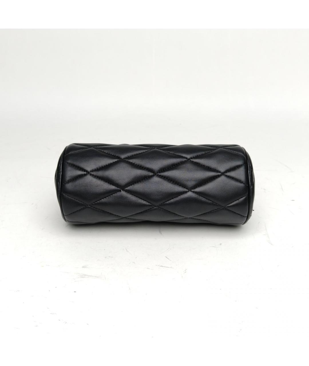 SAINT LAURENT Черная кожаная сумка через плечо, фото 4