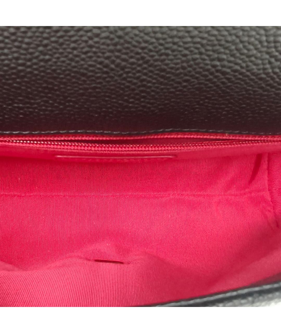 CHANEL Черная кожаная сумка через плечо, фото 7