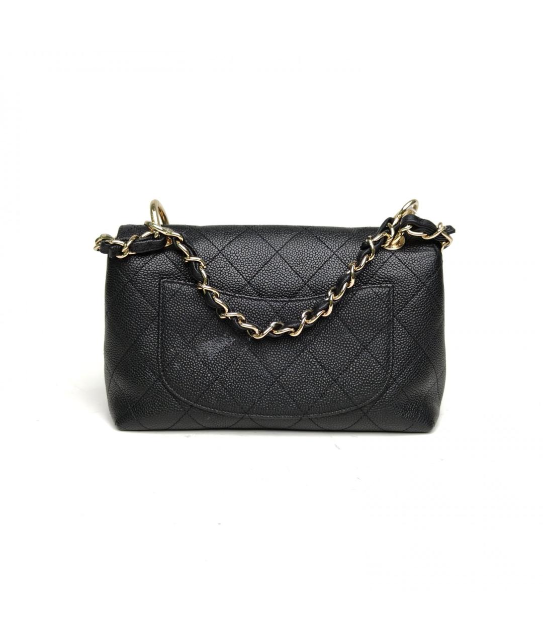 CHANEL Черная кожаная сумка через плечо, фото 4