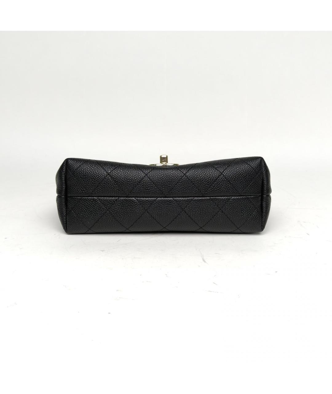 CHANEL Черная кожаная сумка через плечо, фото 6
