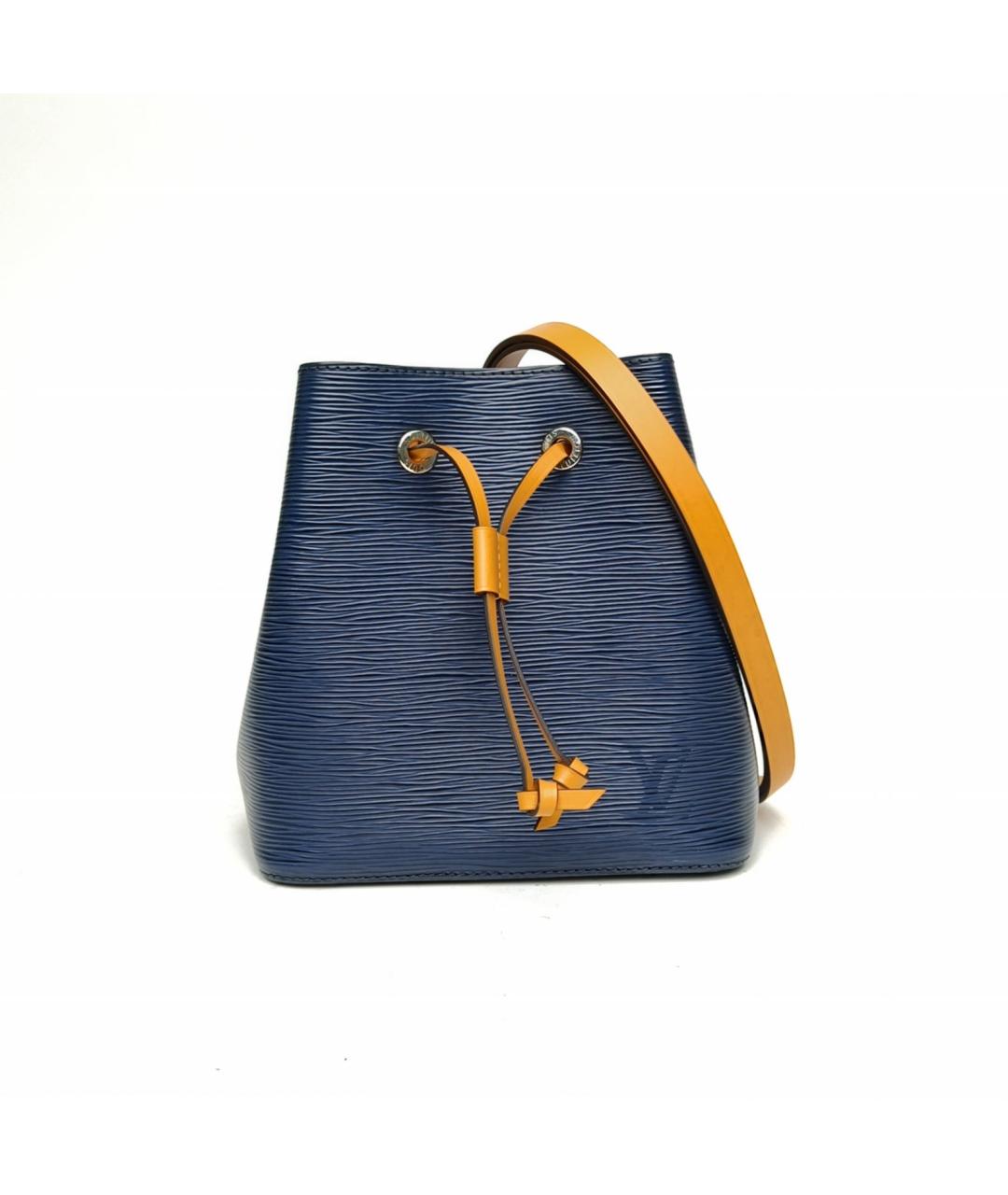 LOUIS VUITTON Синяя кожаная сумка через плечо, фото 2