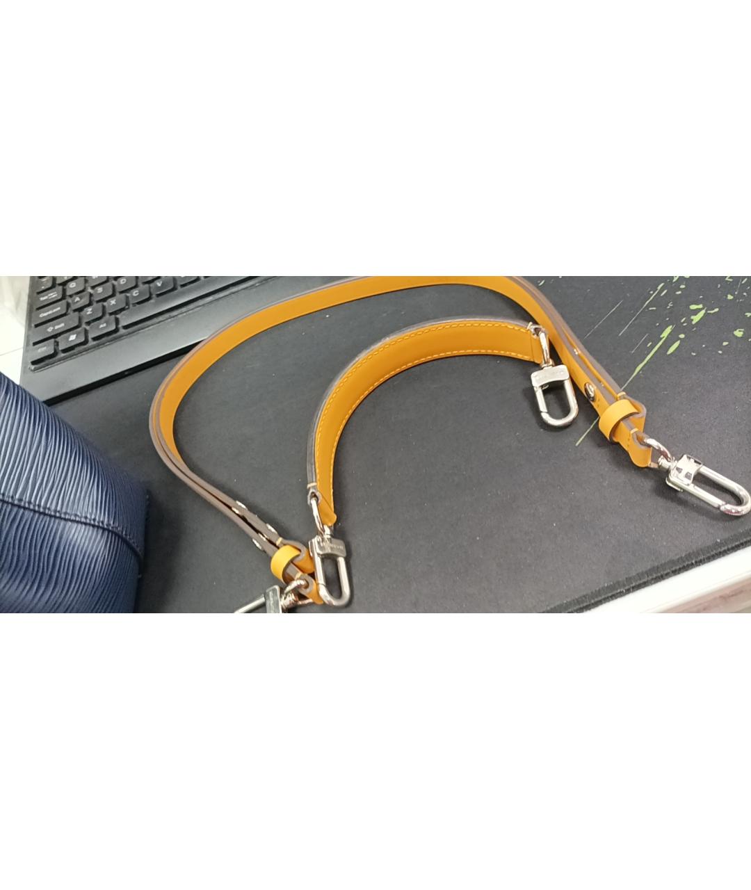 LOUIS VUITTON Синяя кожаная сумка через плечо, фото 9