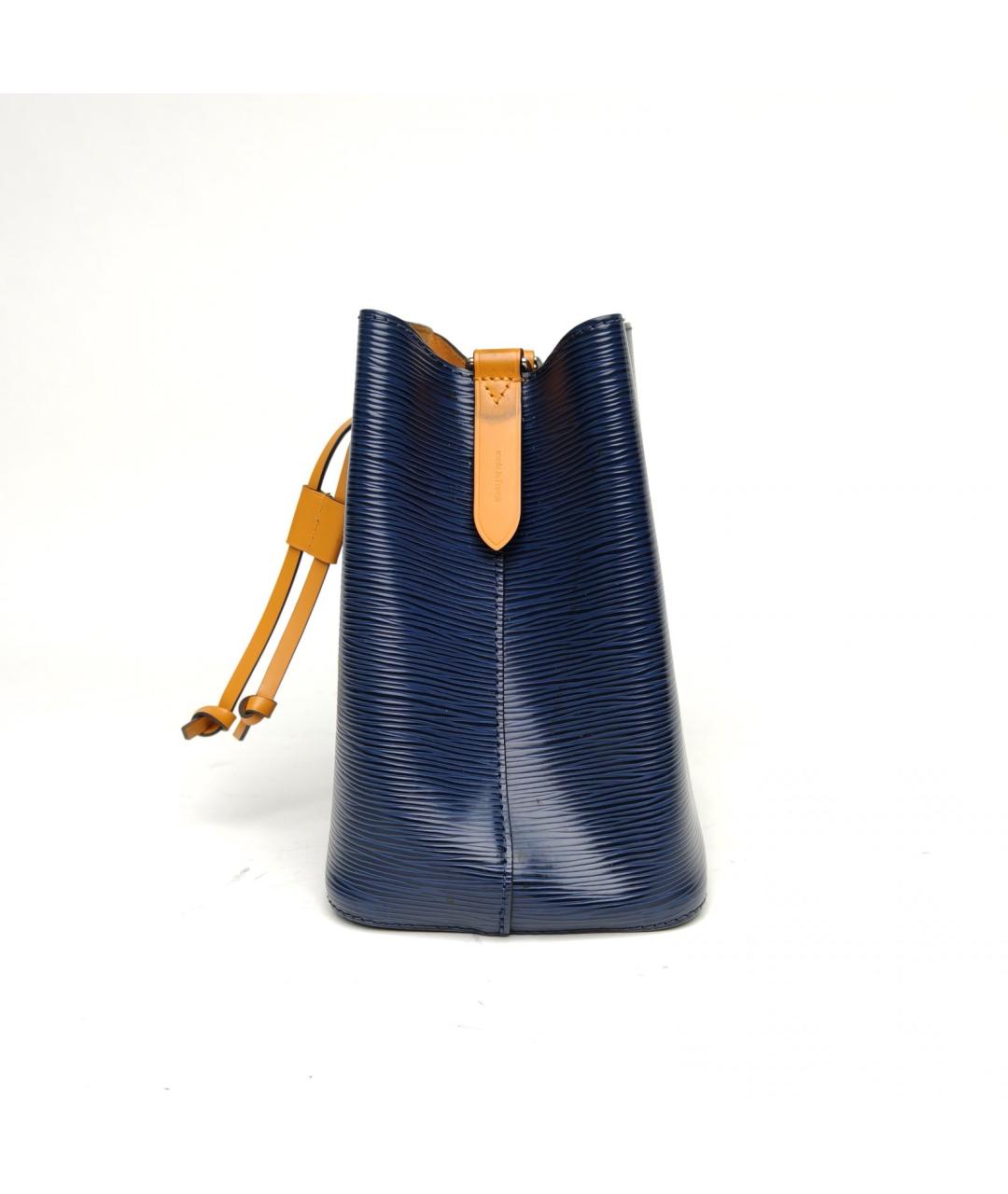 LOUIS VUITTON Синяя кожаная сумка через плечо, фото 3